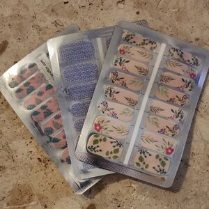 Floral and Patterned Nail Wraps Set